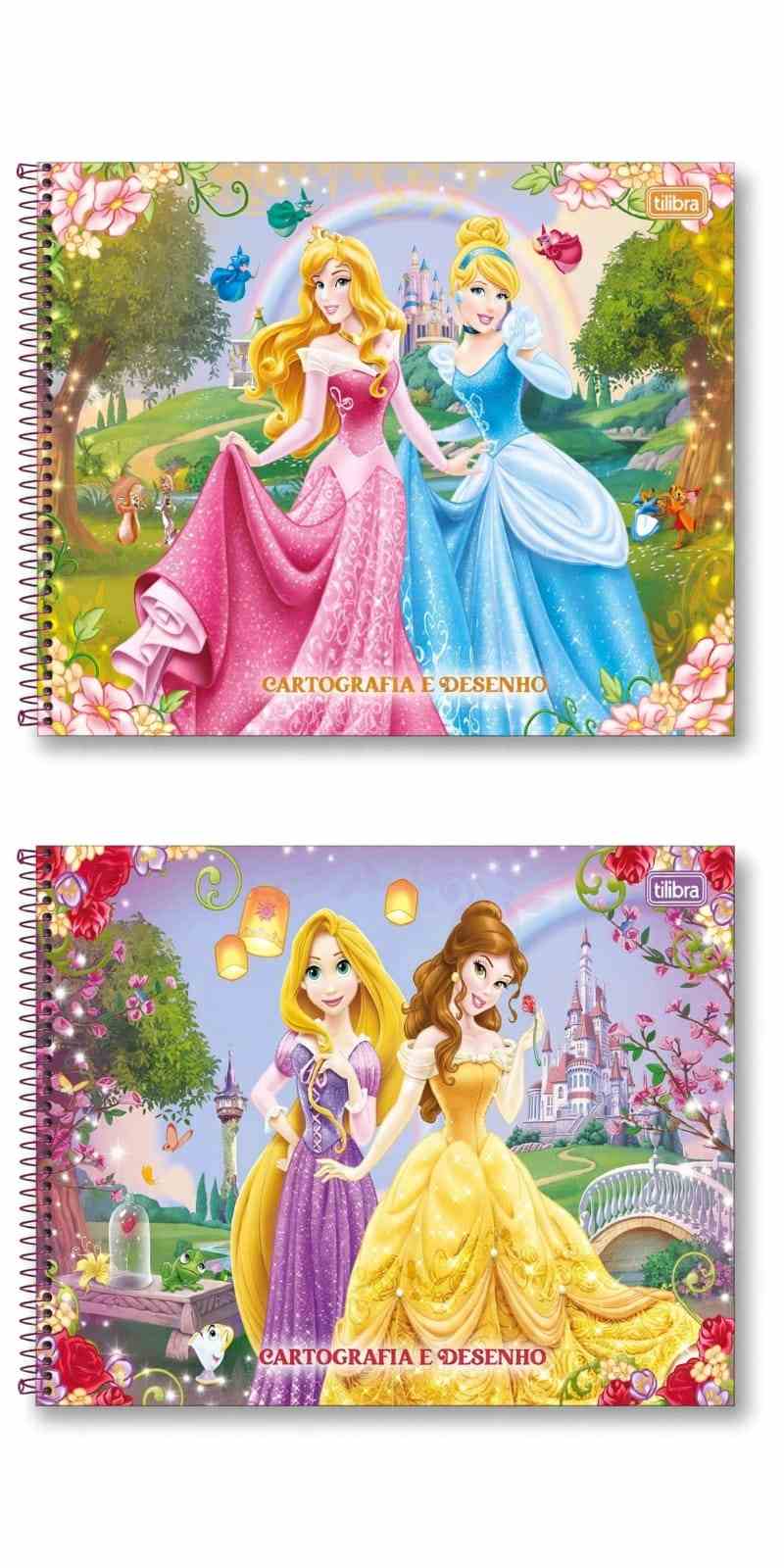 CADERNO DESENHO C.D. PRINCESAS